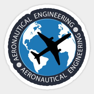 aeronautical engineering airplane engineer aero Sticker